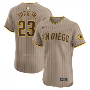 Camiseta Beisbol Hombre San Diego Padres Fernando Tatis Jr Alterno Elite Marron