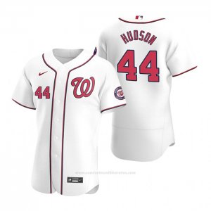 Camiseta Beisbol Hombre Washington Nationals Daniel Hudson Autentico Primera 2020 Blanco