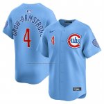 Camiseta Beisbol Hombre Chicago Cubs Pete Crow Armstrong Alterno Limited Azul Claro