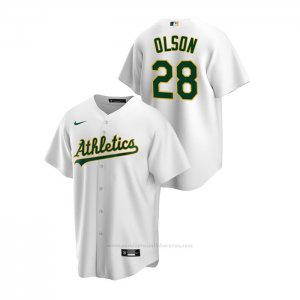 Camiseta Beisbol Hombre Oakland Athletics Matt Olson Replica Primera Blanco