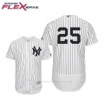 Camiseta Beisbol Hombre New York Yankees Gleyber Torres Flex Base Autentico Coleccion 1ª Blanco