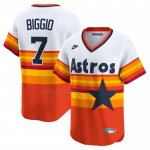 Camiseta Beisbol Hombre Houston Astros Craig Biggio Throwback Cooperstown Collection Limited Blanco