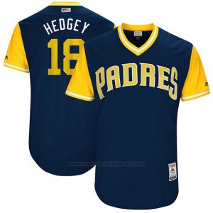 Camiseta Beisbol Hombre San Diego Padres 2017 Little League World Series Austin Hedges Azul