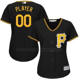 Camiseta Mujer Pittsburgh Pirates Personalizada Negro