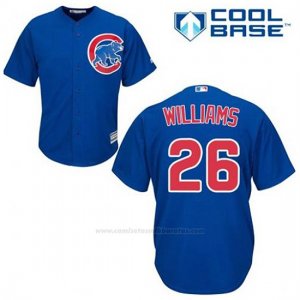 Camiseta Beisbol Hombre Chicago Cubs 26 Billy Williams Azul Alterno Cool Base