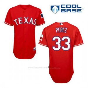 Camiseta Beisbol Hombre Texas Rangers Martin Perez 33 Rojo Alterno Cool Base