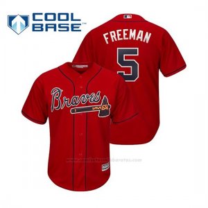 Camiseta Beisbol Hombre Atlanta Braves Freddie Freeman Cool Base Alternato 2019 Rojo