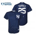 Camiseta Beisbol Nino New York Yankees Gleyber Torres Cool Base Azul