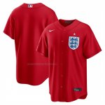 Camiseta Beisbol Hombre Seleccion Nacional Inglaterra X MLB Stadium Replica Rojo Camiseta Beisbol Hombre Seleccion Nacional Inglaterra X MLB Stadium Replica Rojo