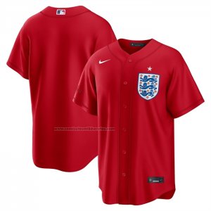 Camiseta Beisbol Hombre Seleccion Nacional Inglaterra X MLB Stadium Replica Rojo