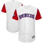 Camiseta Hombre Republica Dominicana Clasico Mundial de Beisbol 2017 Personalizada Blanco
