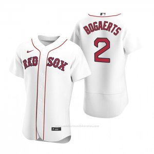 Camiseta Beisbol Hombre Boston Red Sox Xander Bogaerts Autentico 2020 Primera Blanco