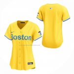 Camiseta Beisbol Mujer Boston Red Sox City Connect Limited Amarillo Camiseta Beisbol Mujer Boston Red Sox City Connect Limited Amarillo
