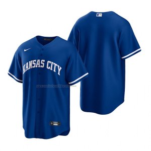 Camiseta Beisbol Hombre Kansas City Royals Alterno Replica Azul