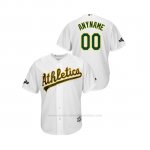 Camiseta Beisbol Hombre Oakland Athletics Personalizada 2019 Postseason Cool Base Blanco