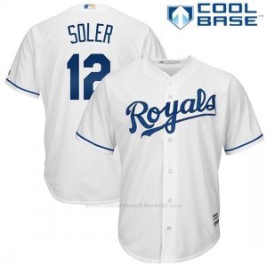 Camiseta Beisbol Hombre Kansas City Royals Jorge Soler Blanco Cool Base