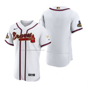 Camiseta Beisbol Hombre Atlanta Braves 2022 Gold Program Autentico Blanco