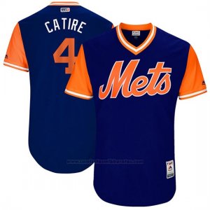 Camiseta Beisbol Hombre New York Mets 2017 Little League World Series Wilmer Flores Royal