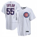 Camiseta Beisbol Hombre Chicago Cubs Tyrone Taylor Primera Replica Blanco
