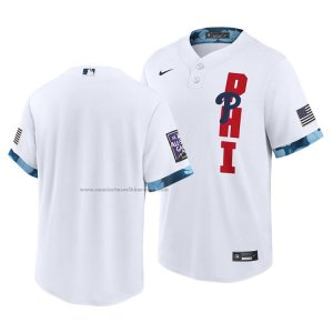Camiseta Beisbol Hombre Philadelphia Phillies 2021 All Star Replica Blanco