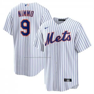 Camiseta Beisbol Hombre New York Mets Brandon Nimmo Primera Replica Blanco