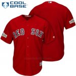 Camiseta Beisbol Hombre Boston Red Sox 2017 Postemporada Scarlet Cool Base