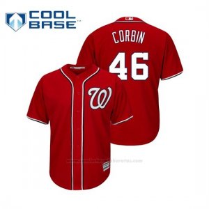 Camiseta Beisbol Hombre Washington Nationals Patrick Corbin Cool Base Majestic Alternato Rojo