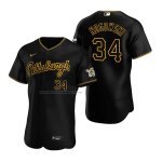 Camiseta Beisbol Hombre Pittsburgh Pirates John Nogowski Alterno Autentico Negro