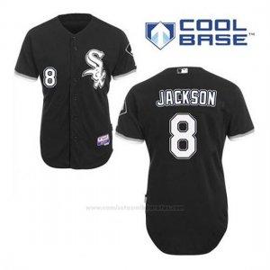 Camiseta Beisbol Hombre Chicago White Sox 8 Bo Jackson Negro Alterno Cool Base