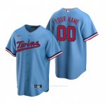 Camiseta Beisbol Hombre Minnesota Twins Personalizada Replica Alterno Azul