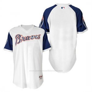 Camiseta Beisbol Hombre Atlanta Braves Blanco 1974 Turn Back The Clock