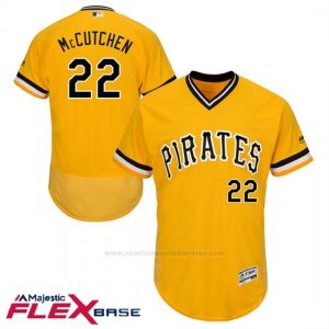 Camiseta Beisbol Hombre Pittsburgh Pirates Andrew Mccutchen Autentico Coleccion Oro Flex Base Jugador