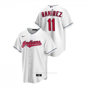 Camiseta Beisbol Hombre Cleveland Indians Jose Ramirez Replica Primera Blanco