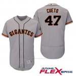 Camiseta Beisbol Hombre San Francisco Giants Johnny Cueto Gris Hispanic Heritage Flex Base