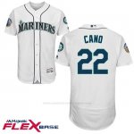 Camiseta Beisbol Hombre Seattle Mariners Robinson Cano Blanco Ken Griffey Retirojo Flex Base