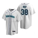 Camiseta Beisbol Hombre Seattle Mariners Robbie Ray Replica Primera Blanco