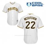 Camiseta Beisbol Hombre Pittsburgh Pirates Andrew Mccutchen 22 Blanco 1ª Cool Base