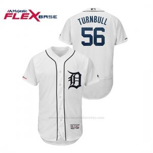 Camiseta Beisbol Hombre Detroit Tigers Spencer Turnbull Flex Base Autentico Collezione Blanco