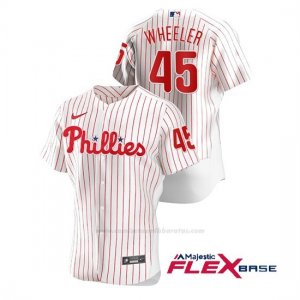 Camiseta Beisbol Hombre Philadelphia Phillies Zack Wheeler Autentico Nike Blanco