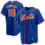 Camiseta Beisbol Hombre New York Mets Darryl Strawberry Alterno Elite Azul