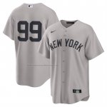 Camiseta Beisbol Hombre New York Yankees Aaron Judge Segunda Replica Gris