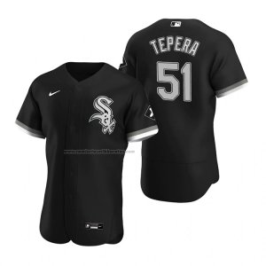 Camiseta Beisbol Hombre Chicago White Sox Ryan Tepera Autentico Alterno Negro