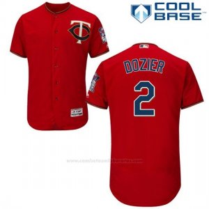 Camiseta Beisbol Hombre Minnesota Twins Brian Dozier Autentico Coleccion Scarlet Cool Base