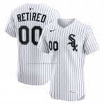 Camiseta Beisbol Hombre Chicago White Sox Retired Roster Primera Elite Blanco