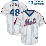 Camiseta Beisbol Hombre New York Mets Jacob Degrom Cool Base Blanco