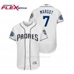 Camiseta Beisbol Hombre Padres Manuel Margot 50th Aniversario Home Flex Base Blanco