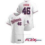 Camiseta Beisbol Hombre Washington Nationals Patrick Corbin Autentico 2020 Alternato Blanco