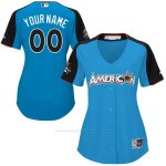 Camiseta Beisbol Mujer American League 2017 MLB All-Star Game Personalizada Azul