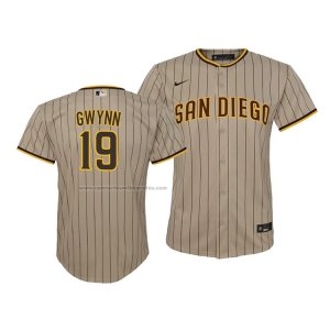 Camiseta Beisbol Nino San Diego Padres Tony Gwynn Replica Cool Base Marron