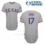 Camiseta Beisbol Hombre Texas Rangers Shin Soo Choo 17 Gris Cool Base